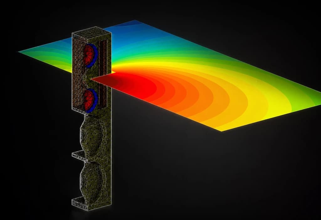 Computer-based acoustic model of a Silent Pound enclosure
